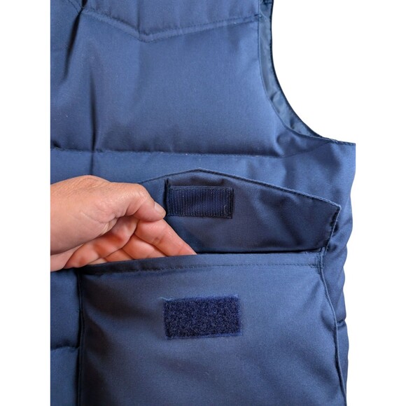 VTG 70's Campus RARE Winter Vest Down/Feather Filling Mens L Retro - Picture 4 of 7